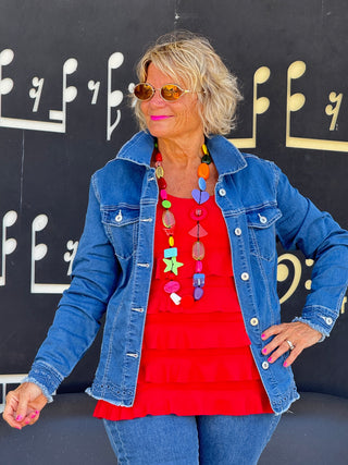 Ethyl Eyelet Elegance Jacket - Edison