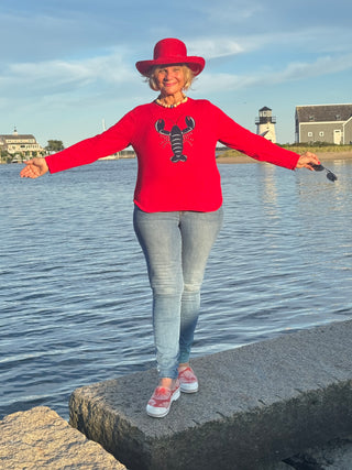 RED LOBSTER SWEATER SHIPPING WEEK OF AUGUST 25