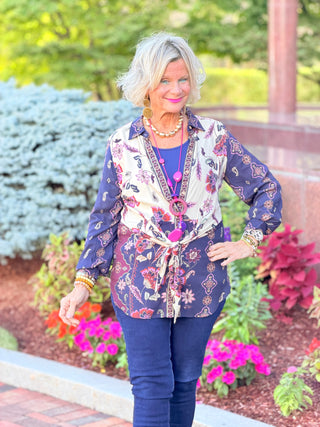 KENSINGTON TIE  BLOUSE Cathys Place
