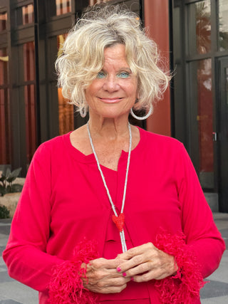 SECRET RED HEART BLING NECKLACE - Cathys Place