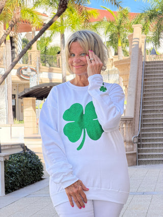 St Patricks Day Glitter s weatshirt/Irish Sweatshirt One Nine