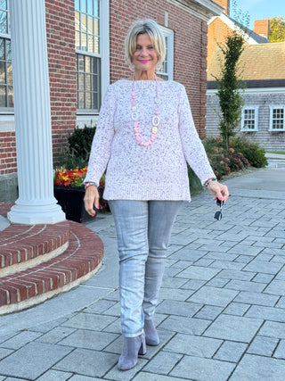 Women's Speckled Chenille Eyelash Sweater