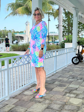 SALINA REEF SLEEVE DRESS