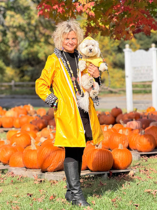 YELLOW POKA DOT POSH RAINCOAT Cathys Place