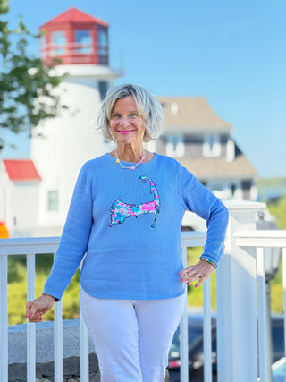 BEACH CLUB PERRI CAPE COD MAP SWEATER LULU-B