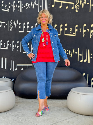 Ethyl Eyelet Elegance Jacket - Edison