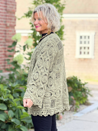 OLIVE CROCHET CARDIGAN Cathys Place