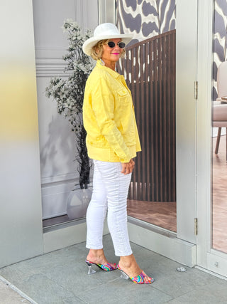 KEY WEST LINEN YELLOW JACKET