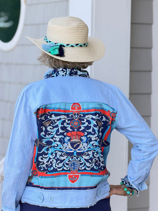 NAUTICAL CREST LINEN JACKET TANGO MANGO