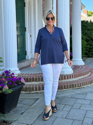 LULU-B NAVY TUNIC