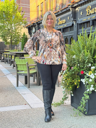 LEOPARD FASHION TOP