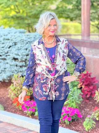 KENSINGTON TIE  BLOUSE Cathys Place