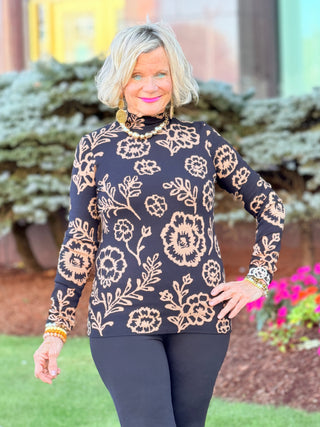 Reversible Mock Neck Sweater Cathys Place