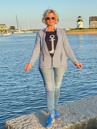 NAVY ANCHOR SWEATER