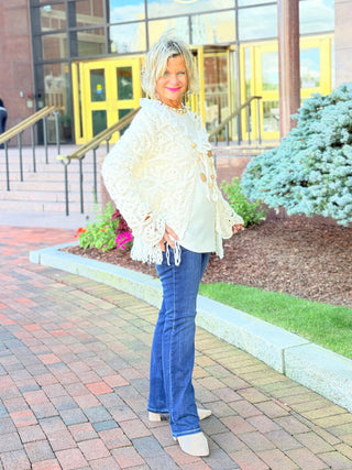 CREAM CROCHET CARDIGAN Cathys Place