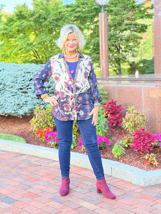 KENSINGTON TIE  BLOUSE Cathys Place