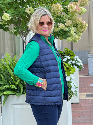 Lulu B Full Emerald Green Zipper Jacket