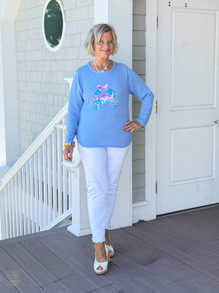 BEACH CLUB PERRI CRAB SWEATER LULU-B