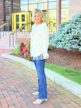 CREAM CROCHET CARDIGAN Cathys Place
