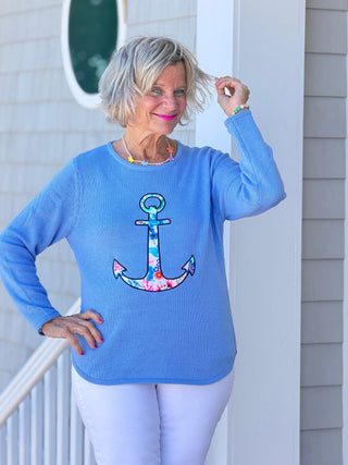 BEACH CLUB PERRI CAPE COD ANCHOR SWEATER LULU-B