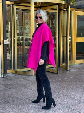 PINK BLING WINTER CAPE