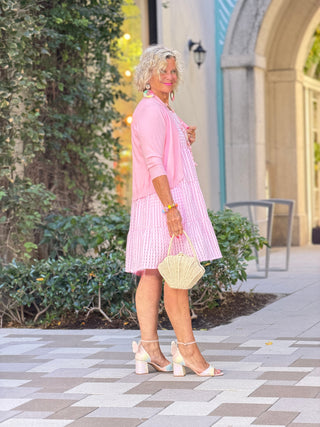 Gingham Sleeveless A-Line Dress Cathys Place