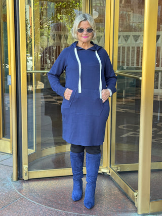 Lulu b kangaroo Navy scuba dress