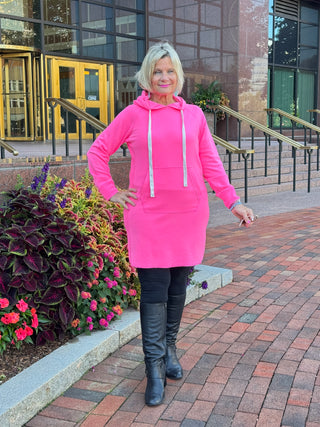 Lulu b  kangaroo Hot Pink Scuba Dress