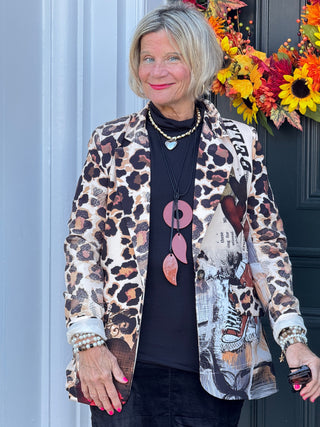 One Size Urban Wild – Leopard Print Blazer PREORDER SHIPS OCTOBER 31 Cathys Place