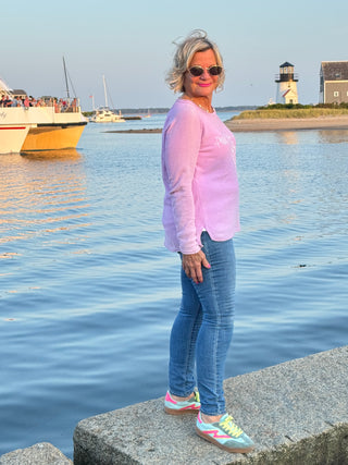 LULU-B LILAC ALL YOU NEED CEW NECK SWEATER