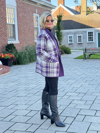 SOUTHERN NIGHTS PURPLE POCKET SWEATER