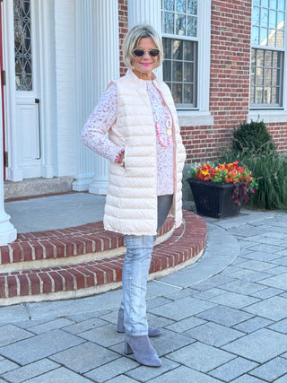 LULU-B BLUSH PUFFER VEST