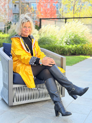 YELLOW POKA DOT POSH RAINCOAT Cathys Place