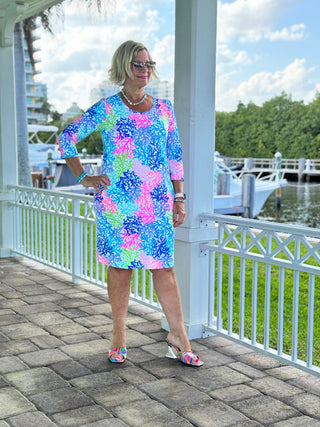 SALINA REEF SLEEVE DRESS