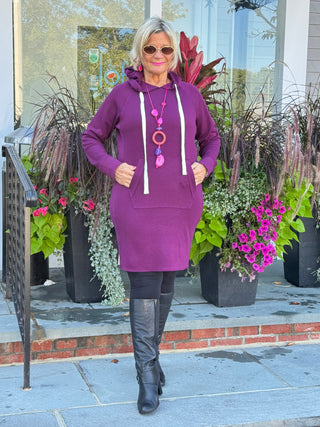 Lulu b kangaroo Cabernet scuba dress