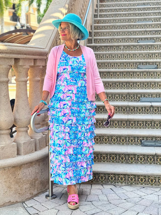 SPLASH OF PINK CHA CHA MAXI DRESS