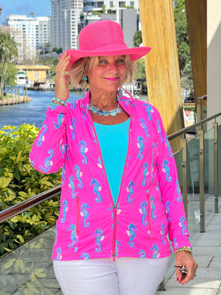 LULU B SEAHORSE BAY FULL ZIPPER JACKET