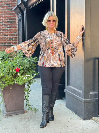 LEOPARD FASHION TOP