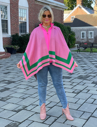 NEW ENGLAND PREPPY RUANA