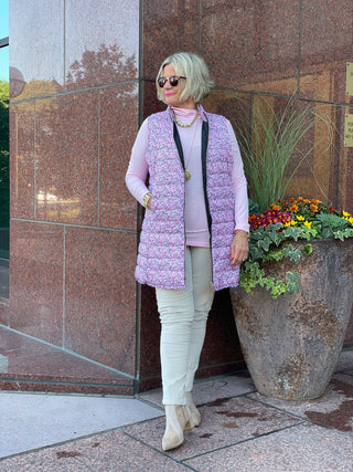 AUBREY PINK PUFFER VEST