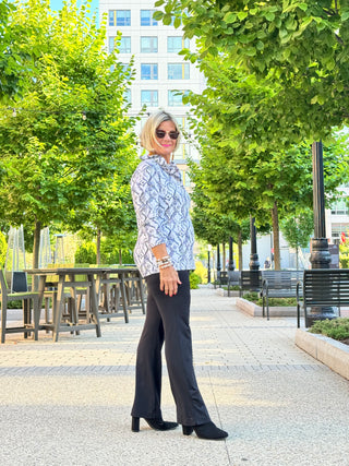 LULU-B WINTER WHITE RUFFLE TOP