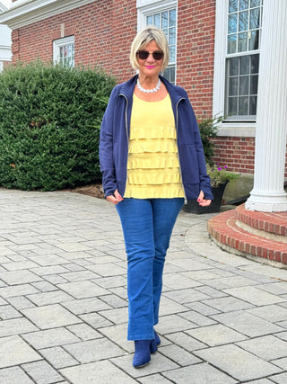 NAVY FULL ZIPPER