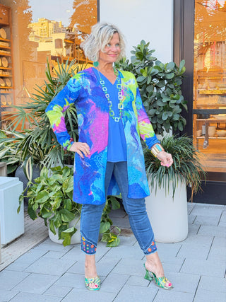 RIVER CRUISE BLUE CARDIGAN ETHYL JEANS