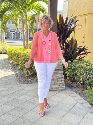 LULU-B SALMON MESH WRAP