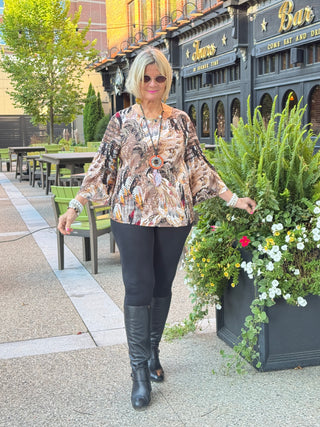 LEOPARD FASHION TOP
