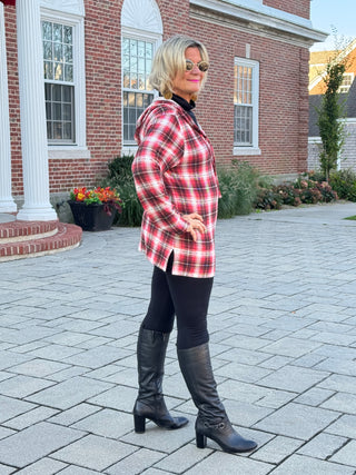 Rust Plaid Fall Day Hoodie