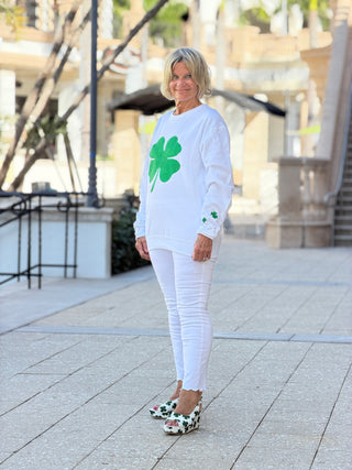 St Patricks Day Glitter s weatshirt/Irish Sweatshirt One Nine