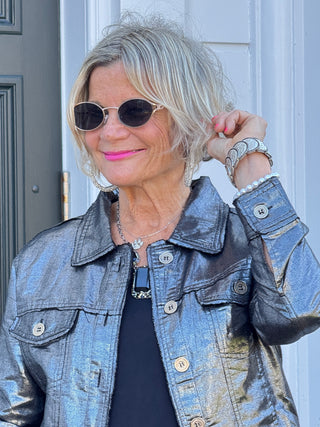 HOLIDAY BLACK METALLIC JACKET