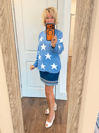 LULU B PERRI DOCKSIDE FUZZY SWEATER LULU-B