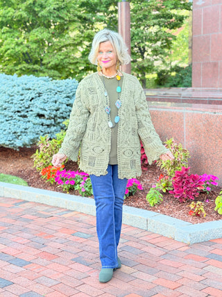 OLIVE CROCHET CARDIGAN Cathys Place